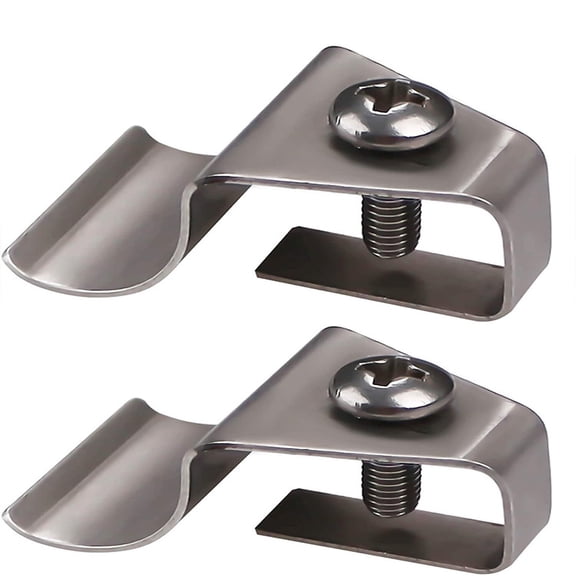 WWG Stainless Steel Vinyl Siding Hooks for Outdoor Cameras, No Drill Installation, Holds Up to 18 lbs, for Hanging String Lights Wreaths Decorations Plants, 2 Pack