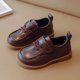 thumbnail image 3 of Negro Plato Vestido Zapatos Niños de las Niñas Cuatro Estaciones Estilo Británico de Color Sólido de un Pie Plano Suave-Suela Mochilas Vestido de Cuero Falso, 3 of 7