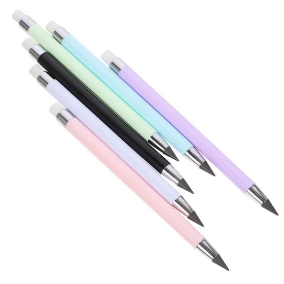 MLINS 6Pcs Everlasting Pencils Inkless Pencils Lightweight Pencils Students Writing Pencils for Gifts