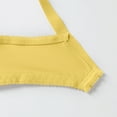 thumbnail image 6 of Bigersell T-Shirt Bras for Women Plus Size in Clearance Women's Solid Color Ring Oversized Gathering Underwear Daily Bra Convertible Bra Style F-1113 Yellow XXL, 6 of 7