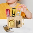 thumbnail image 4 of Tablero de Destornildores Montessori Tablero de Actividades Material Didáctico Diario Juguetes Sensoriales ños Y Niñas de 3 4 5 O Más Con Sunnimix tablero ocupado, 4 of 8
