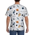 thumbnail image 2 of Rocae Cartoon Planets for Men's Moisture-Wicking Crew Tee - T-Shirt for Sports, Outdoor Activities, and Casual WearSmall, 2 of 9
