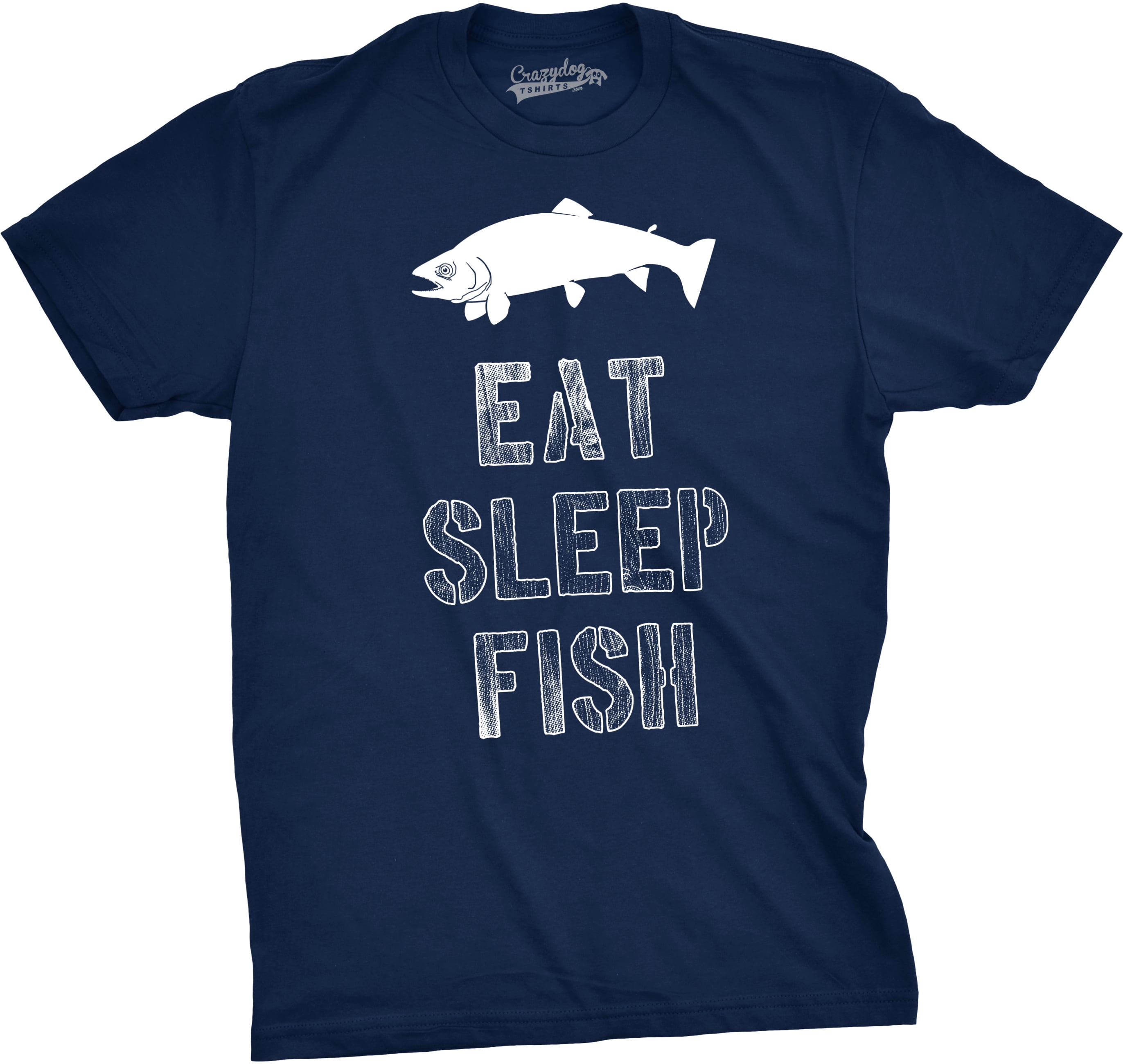Eat Sleep Kayak Fish Funny Men's Fishing T-shirt 