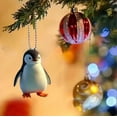 thumbnail image 5 of Penguin Christmas Ornament – Acrylic 2D Winter Holiday Hanging Accent, Cute Animal Decoration | Charming Tree Ornament, Durablee Acrylic Penguin Decor for Christmas Tree, Seasonal Party Decoration, 5 of 5