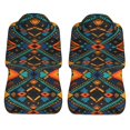 thumbnail image 3 of LAKIMCT African Style Print Car Seat Covers Vehicle Front Seat Covers Universal Fit Seat Protector, 3 of 9