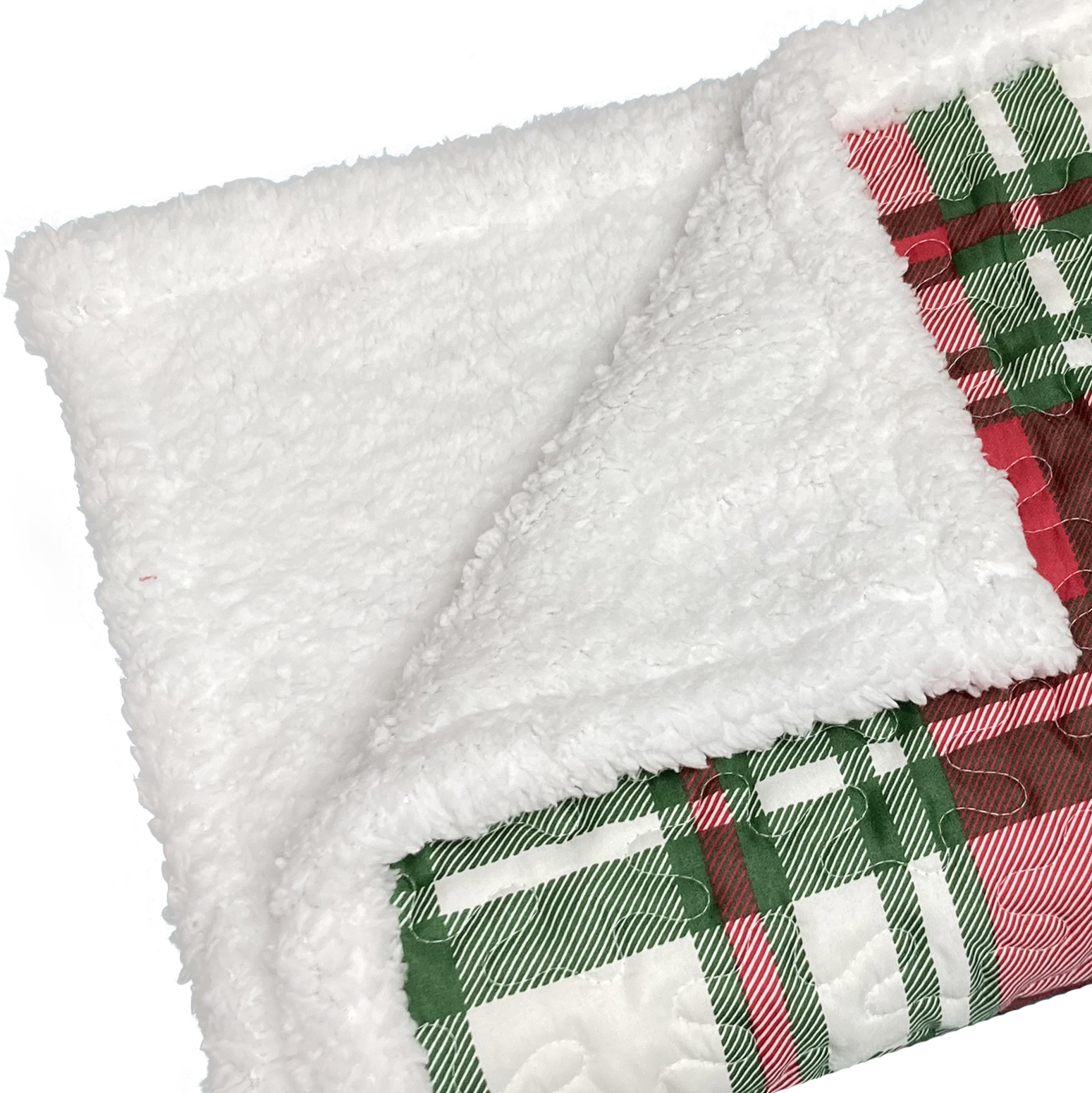 Carol Plaid Sherpa Throw