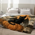 thumbnail image 3 of Halloween Throw Blanket Twin Pumpkins Skull Blanket Black Spooky Scary Decorative Lightweight Fuzzy Soft Plush Fleece Blankets and Throws Couch Sofa Bed Outdoor Lap Blanket, 3 of 7