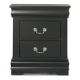 thumbnail image 2 of Furniture of America Toni Wood 2-Drawer Nightstand in Black (Set of 2), 2 of 14