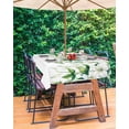 thumbnail image 3 of Boanket Outdoor Tablecloth with Umbrella Hole for Patio/Picnic/Party/Camping, Green Spring Floral Waterproof Table Cloth Rectangle Table Cover Washable, Summer Botanical Elegant (60"x 84"), 3 of 7