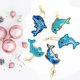 thumbnail image 4 of Llavero con patrón de animales DIY, pintura de diamantes, Cisne, Delfín, gato, bordado, punto de cruz, bolso, colgante, regalo de joyería, 4 of 4