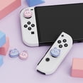 thumbnail image 4 of PlayVital Joystick Caps for Nintendo Switch, Thumbstick Caps for Switch Lite, Analog Cover for Switch OLED Joycon Thumb Grip Caps for Switch & Switch Lite & Switch OLED - Kawaii Bear & Bunny, 4 of 7