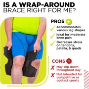 BraceAbility Plus Size Hinged Knee Brace for Large Legs and Arthritis, 6XL, Black