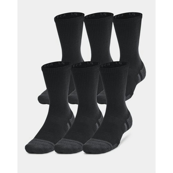 Under Armour Unisex - Men - Women Performance Tech Crew Socks, 6-Pairs, All sizes