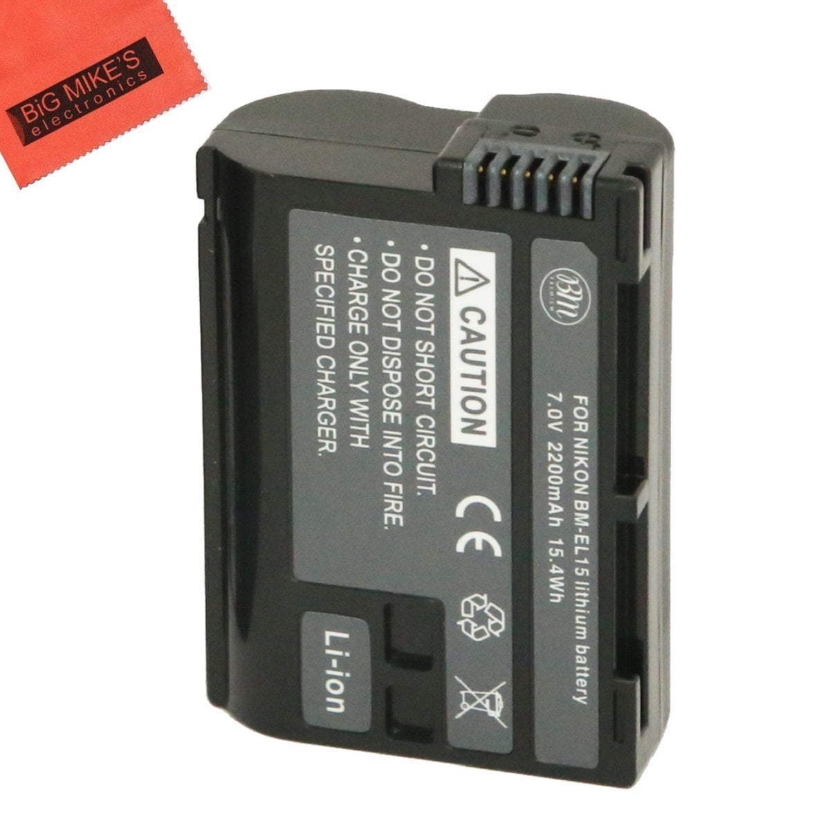 BM Premium ENEL15 Battery for Nikon 1 V1, D500, D600, D610, D750, D800