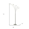 thumbnail image 2 of 72" Nickel Five Light Led Arc Floor Lamp, 2 of 6