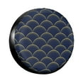 thumbnail image 1 of Custom Navy Blue Mosaic Lines Geometric Abstract Pattern Spare Tire Cover for Suzuki Mitsubish Geometry Car Wheel Protectors, 1 of 5