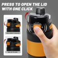 thumbnail image 3 of Ventes de Liquidation! DomFun Gobelet Isolé en Acier Inoxydable 800ML Grande Capacité Grand Ouverture avec Poignée Portable Gobelet d'Eau Extérieur, 3 of 6