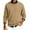 Camel, variant on Men's Round Neck Long Sleeve Ribbed Knit Pullover, Sweater for Cold Weather, Indoor Warmth and Everyday Essentials,Blue,M