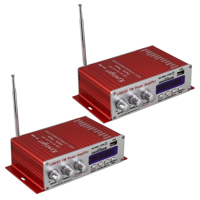 2X -400 Hi-Fi Car Stereo Amplifier Radio Mp3 Speaker with Fm Lcd Display Power Player