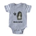 thumbnail image 1 of CafePress - FIN Tibetan Terrier Love - Cute Infant Baby Football Bodysuit, 1 of 1