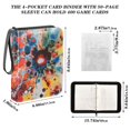 thumbnail image 3 of ALAZA Swirl Art Tie Dye Trading Card Binder 4 Pocket Cards Collection Album 400 Folder Holder, 3 of 6