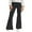 02_Black, variant on HNMKIU Girls Pants High Waist Flared Yoga Pants for Teen Girls Stretch Bootcut Leggings Athletic Dance Workout Trousers Comfortable Wide Leg Fitness 02_Black,6-7 Years