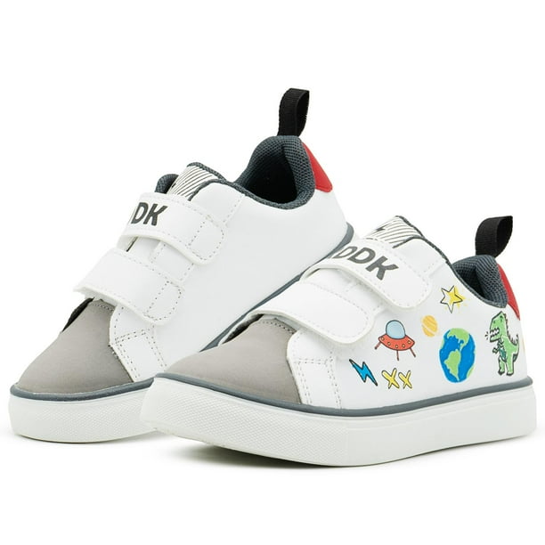 Tenis Para Niño Dinosaurio Velcro Roddyck® 12-17 Blanco blanco 12