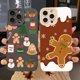 thumbnail image 2 of Funda para iPhone 16 15 14 13 12 11 Pro Max X XR XS 7 8 Plus SE 2020 cubierta de teléfono suave de silicona a prueba de golpes de Navidad de dibujos animados de lujo, 2 of 5