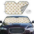 thumbnail image 2 of Kdxio Rabbit And Carrot Print Windshield Sun Shade,UV Rays and Sun Heat Protection,Sunshade for Car Windshield,Car Shade Front Windshield - Medium, 2 of 6