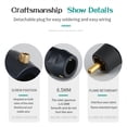 thumbnail image 3 of 4PCS Male Auditory Plugs Soldering Connectors For DIY Speaker Projects And HiFi Systems, 3 of 3