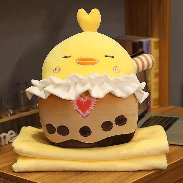 Encantadores animales perla té de la leche juguetes de peluche suave conejo de dibujos animados Piggy oso pato muñeca almohada Han
