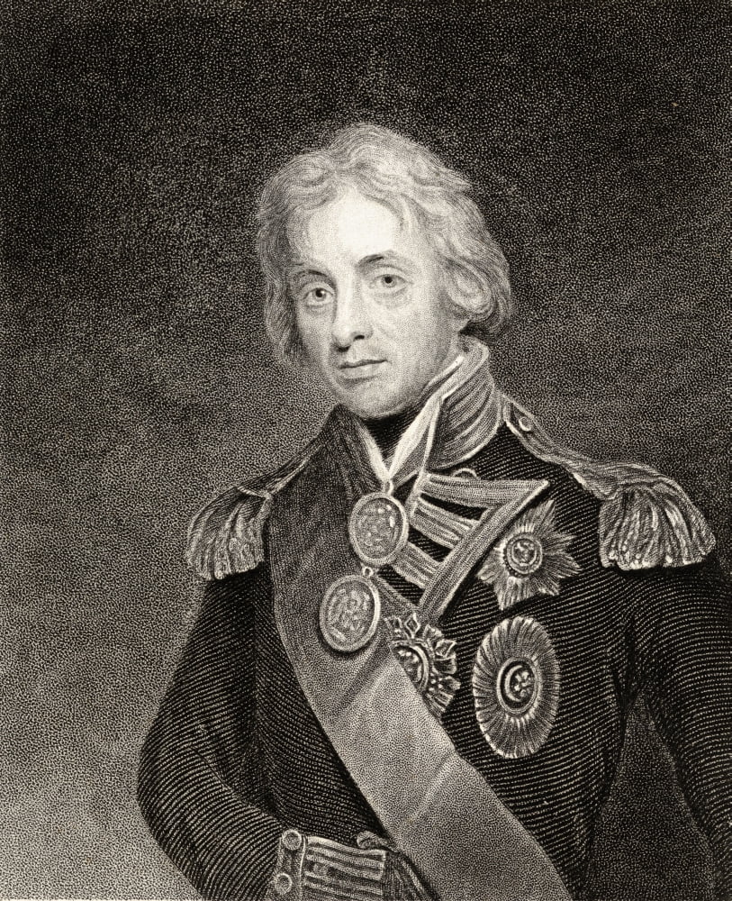 Horatio NelsonViscount NelsonLord Nelson 1758-1805 British Naval Commander 19Th Century Print Engraved By T Woolnoth From An Original Picture By Hoppner In Her Majestys Collection At St Jamess Palace