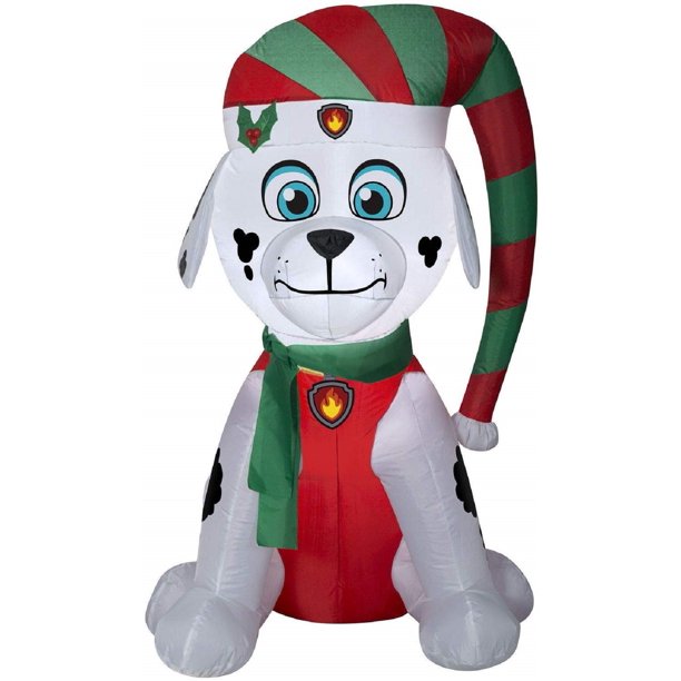 Gemmy Airblown Christmas PAW Patrol Marshall 4 and half inch Inflatable Holiday Decoration