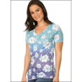 thumbnail image 2 of WomeNBlurnOut Dainty Daisy Sublimation V Neck Short Sleeve, 2 of 2