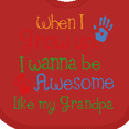 thumbnail image 3 of Inktastic Awesome Like My Grandpa Boys or Girls Baby Bib, 3 of 3