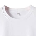 thumbnail image 4 of Men’s Bamboo Viscose Cotton Blend Undershirt Ultra Soft T-Shirts Breathable Moisture Wicking Stretch Cooling Tee Big and Tall Size S-4XL White, 4 of 5