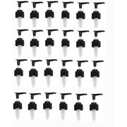 28-410 Two Tone Black Ribbed Lotion Pump Top Closure, 9.625 inch dip Tube Length