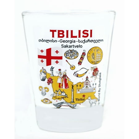 

Tbilisi Georgia Landmarks and Icons Collage Shot Glass