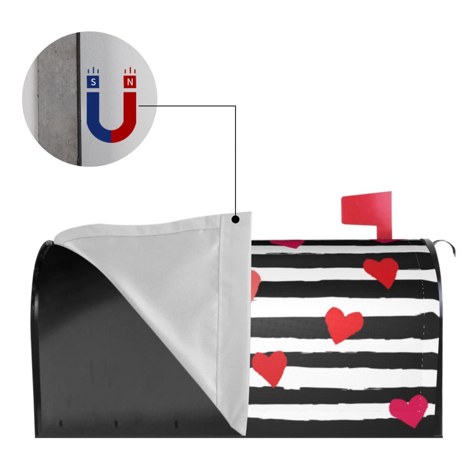 Kdxio Magnetic Mailbox Cover 21x18 in Mailbox Cover Outdoor Decoration Holiday Mailbox Covers for Home Garden Yard-21x18 in