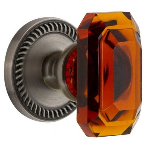 Grandeur Newbca_Prv_238 Newport Solid Brass Privacy Set - Grey