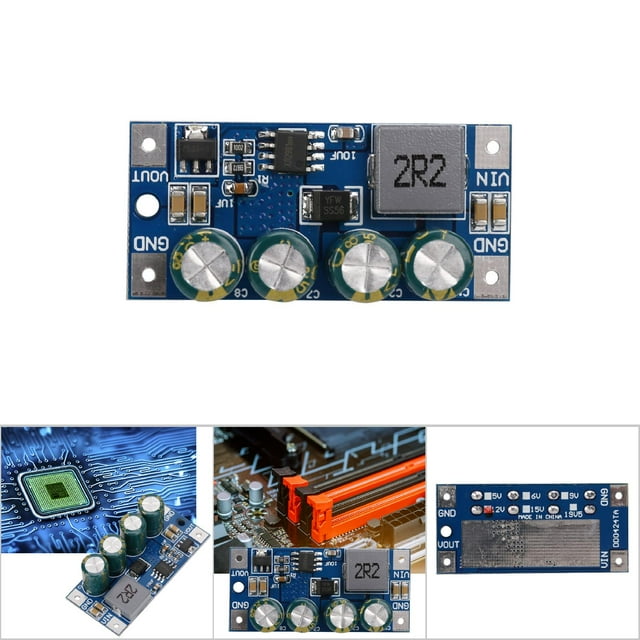 Alimentation Électrique Step Up, Convertisseur Boost DC-DC Stable, Module de Conversion Pratique 600Khz pour Protection contre les Courts-Circuits -40-+85 Degrés Celsius 3.7V-18V à 5V 6V 9V 12V 15V 19.5V