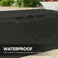 thumbnail image 3 of Patiowell 100 Gallon Resin Deck Box, Large Outdoor Storage Box with Padlock for Patio Furniture,Black, 3 of 10