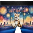thumbnail image 4 of Happy New Year with Corgi Fireworks Holiday Xmas Winter 2025 All Over Print Boxer Briefs Underwear for Men Dad Welsh Corgi Dog Lover Gifts Idea - 00025, 4 of 6