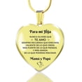 thumbnail image 1 of Collar de acero inoxidable con colgante de corazón de melocotón y llavero de amor, regalo de Navidad con personalidad, 1 of 6
