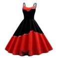 thumbnail image 1 of TJAZFJPA Robe de Gala pour Femmes Mode Imprimé Robe Aguichant Grande Balançoire Robe Longue Décontractée Robe de Mariage d'Hiver, 1 of 3