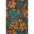 thumbnail image 2 of Nourison South Beach Indoor/Outdoor Modern Floral Chocolate 5' x 7'6" Area Rug, (5' x 8'), 2 of 7