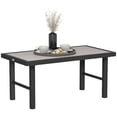 thumbnail image 1 of Outsunny Metal Patio Coffee Table, Outdoor Side Table, Distressed Grey, 1 of 10