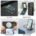 thumbnail image 6 of Allytechgroup 2 In 1 Wallet Case for Samsung Galaxy S22, Detachable Cards Holder Compatible with Magsafe Anti-Scratch Bumper Shockproof Drop Protection Phone Case for Women Men, Black, 6 of 10
