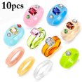 thumbnail image 2 of Resin Ring Fashion Transparent Acrylic Statement Ring Knuckle Ring Finger Ring, 2 of 10