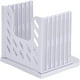 thumbnail image 4 of Rebanadora de pan ajustable con guía para cortar pan casero, rebanadora de pan de plástico, herramienta plegable para hornear en la cocina (blanca), 4 of 5